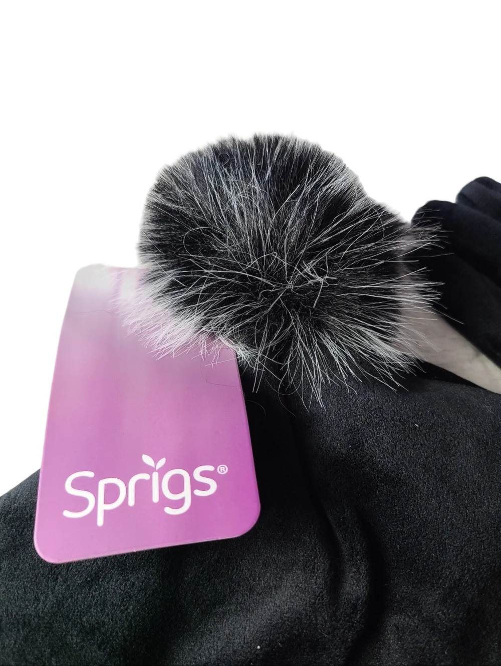 NWT | SPRIGS | WINTER SET |BEANIE & GLOVES | IN BLACK